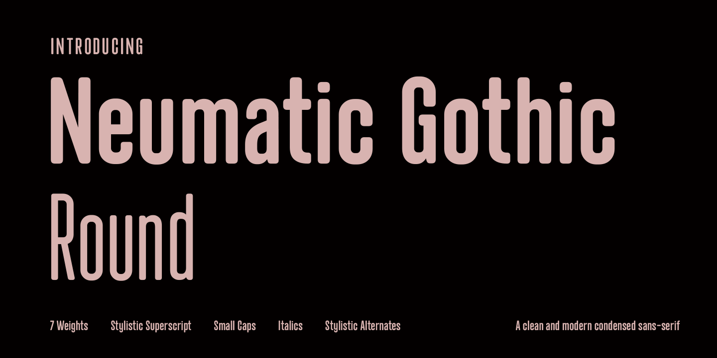 Font Neumatic Gothic Round
